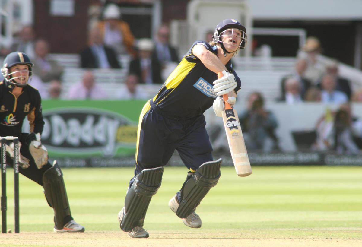 Picture from the Hampshire v Warwickshire CB40 final at Lords. The unauthorised downloading, editing, copying or distribution of this image is strictly prohibited.