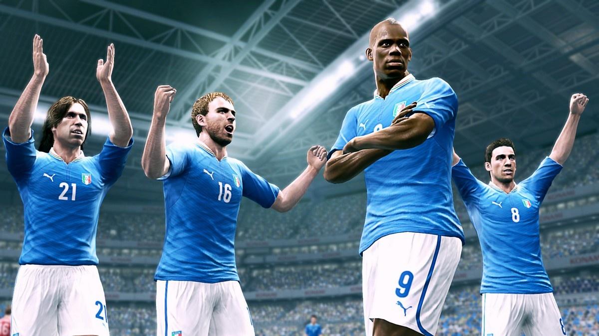 Screen from Pro Evolution Soccer 2013.