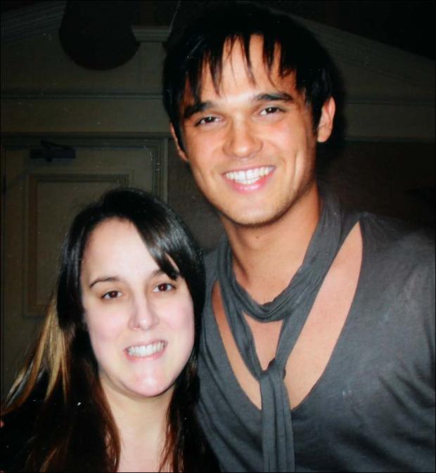 Emily with her hero Gareth Gates