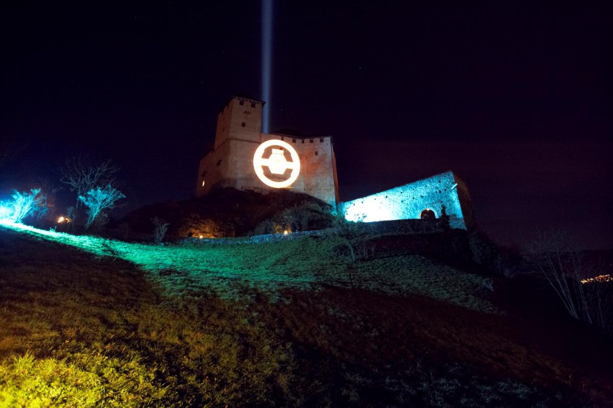 Xbox 360 transforms Liechtenstein’s iconic Balzers Castle as part of Microsoft’s Halo 4 launch experience, Tuesday 30th October.