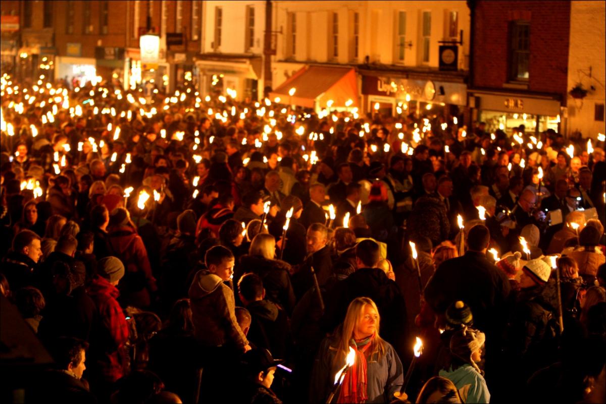 Winchester Torchlight Procession.