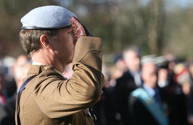 Picture from the remembrance service in Romsey.