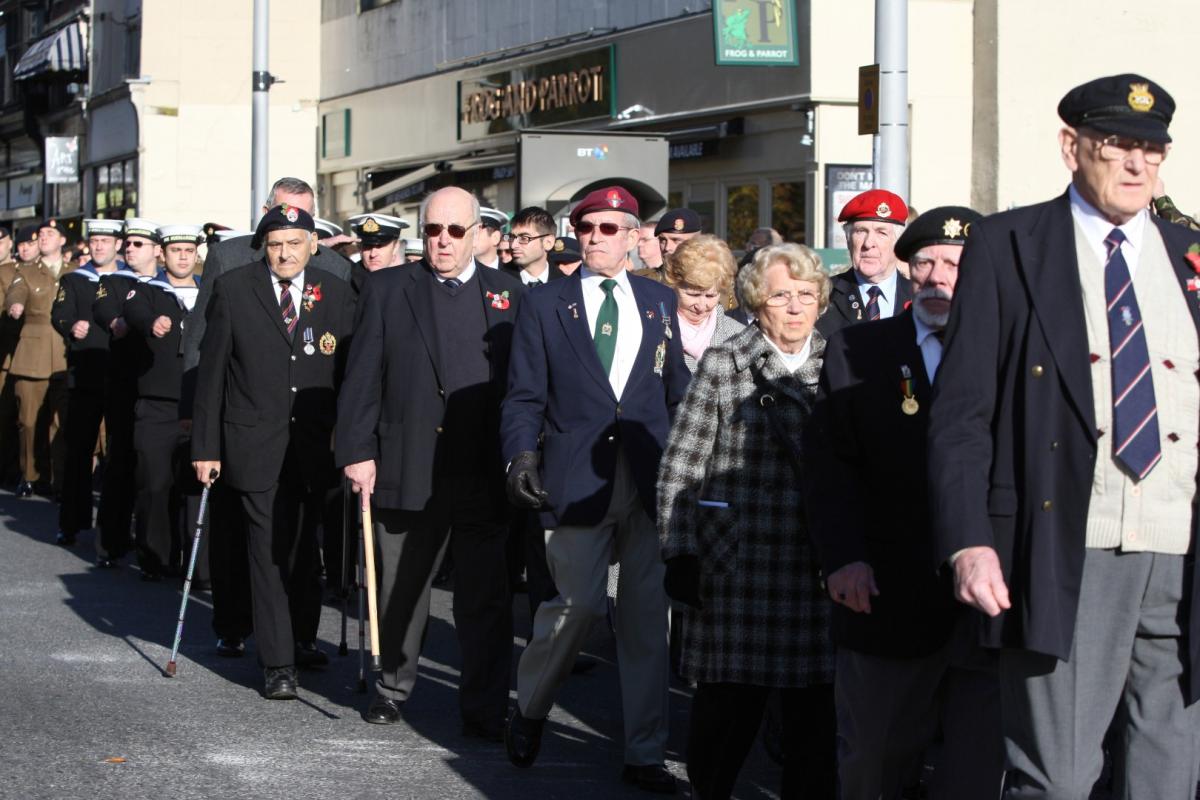 Picture from the remembrance service in Southampton.
