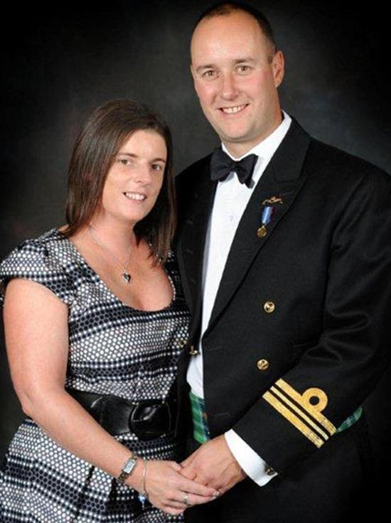 Lieutenant Commander Ian Molyneux and widow Gillian