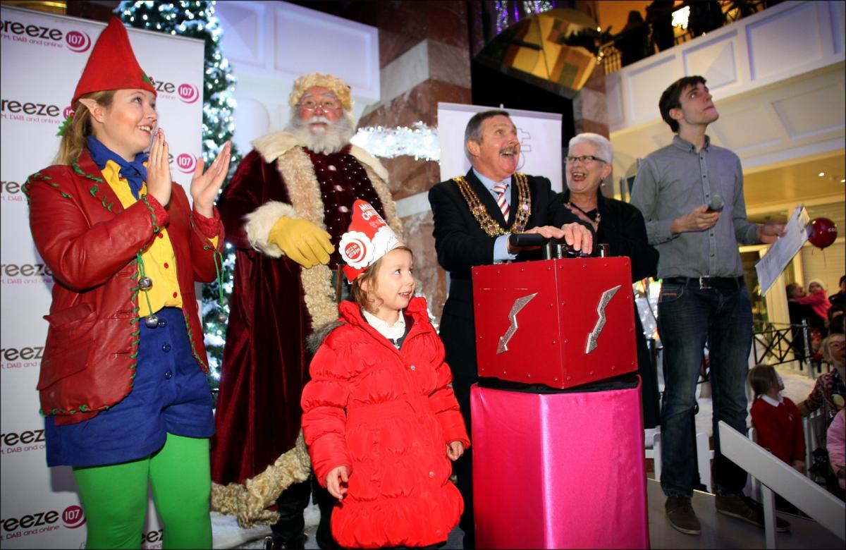 Picture from the launch of Christmas in Southampton city centre.