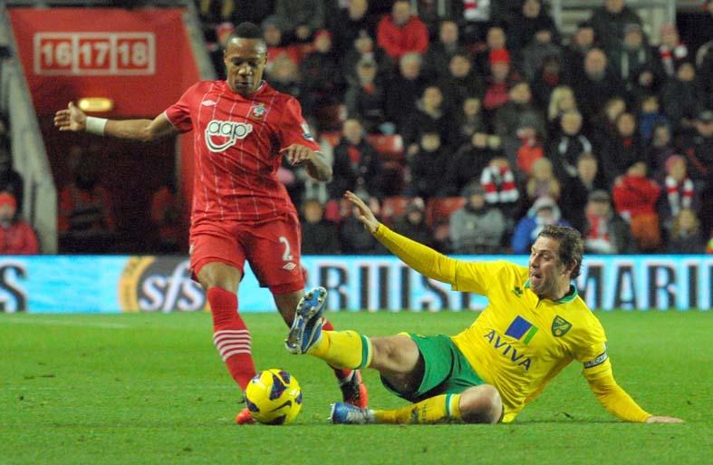 Picture from the Barclay's Premiership clash between Saints and Norwich at St Mary's Stadium. The unauthorised downloading, editing, copying or distribution of this image is strictly prohibited.