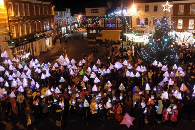 Picture from Romsey Lantern Parade.