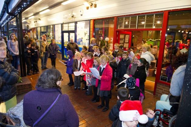 Picture from the Boyatt Shopping Centre Christmas Lights Event