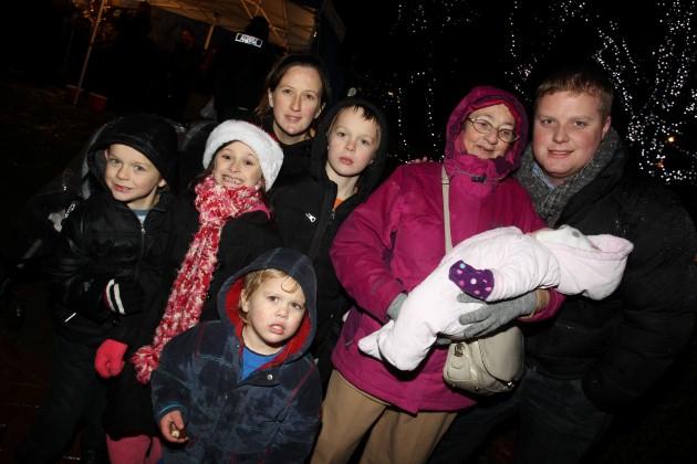 Picture from the Hedge End Christmas lights switch on.