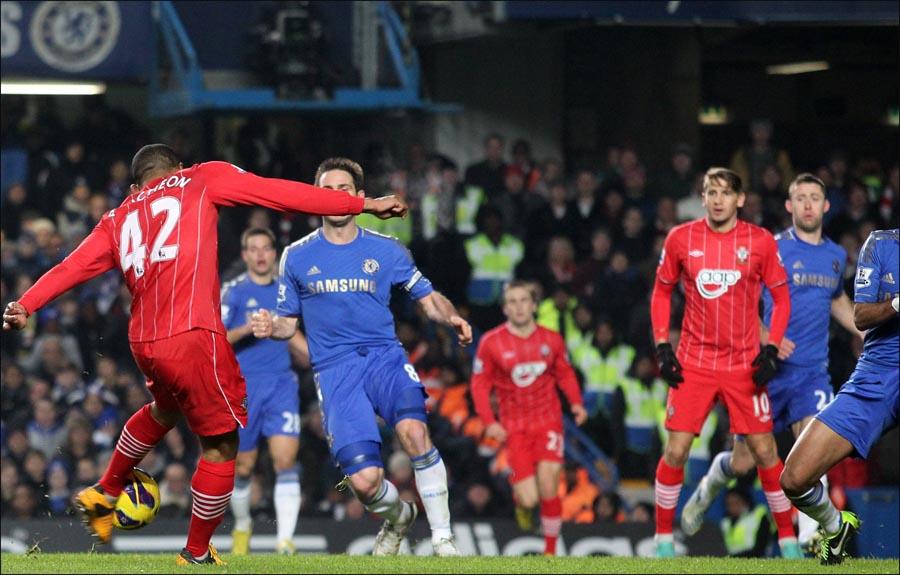 Image from Chelsea v Saints. The unauthorised download, editing, copying, or distribution of this image is strictly prohibited.