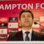 Mauricio Pochettino at St Mary's Stadium today.