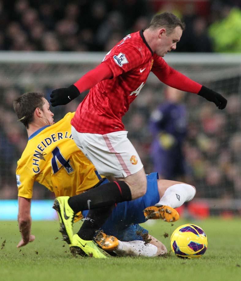 Images from the Premier League match between Manchester United and Saints. The unauthorised downloading, copying, editing, or distribution of this image is strictly prohibited.