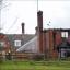 The fire damaged house at Stroud School