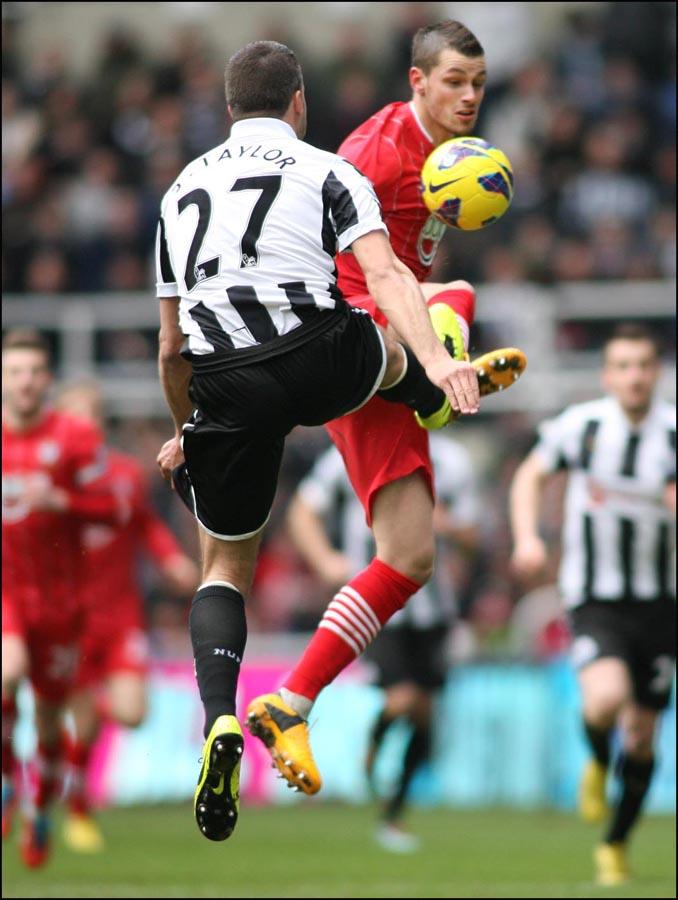 Images from the Premier League match between Newcastle United and Saints. The unauthorised downloading, copying, editing, or distribution of this image is strictly prohibited.
