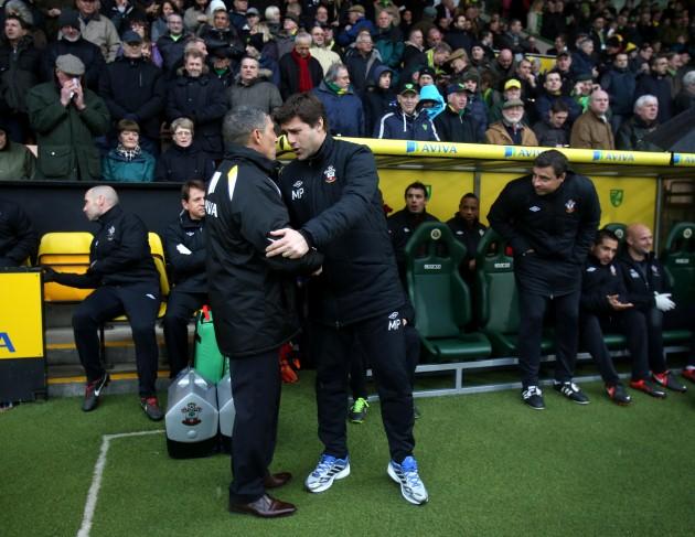Picture from the Barclay's Premiere League clash between Norwich City and Saints at Carrow Road. 