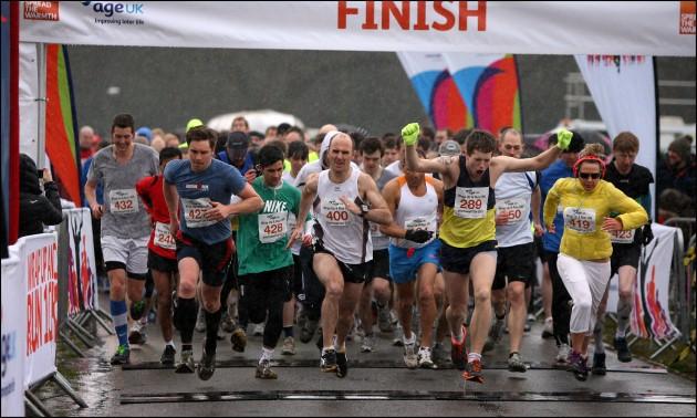 Picture from the Age UK Wrap Up and Run 10k.