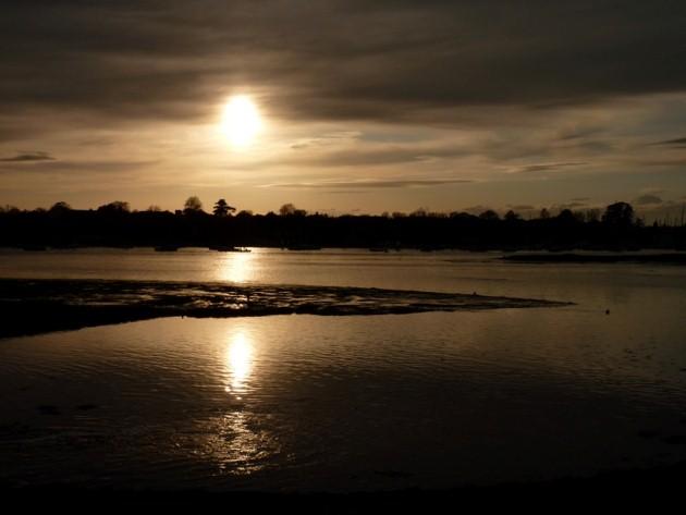 Sunset over the River Hamble, by Daily Echo reader Tim Such. Caught on Camera September 4, 2012.