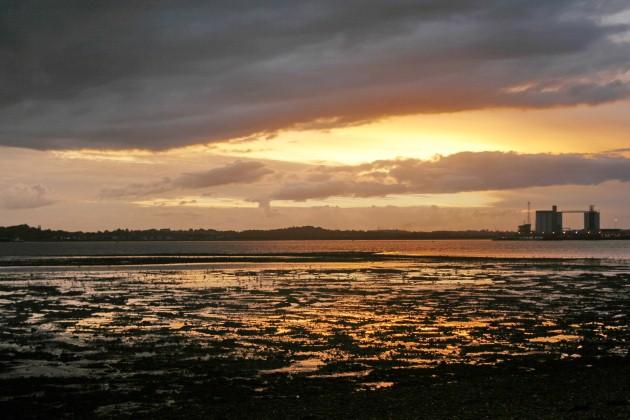Low tide at Weston Shore, by Daily Echo reader Martin Curtis. Caught on Camera October 9, 2012.
