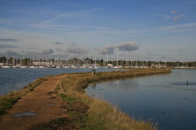 High tide on the River Hamble, by  Daily Echo reader Janet Botell. Caught on Camera November 1, 2012.