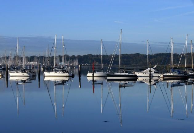 Reflections on the River Hamble, by Daily Echo reader Martin Curtis. Caught on Camera November 6, 2012.