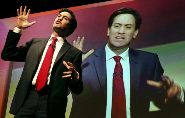 Ed Miliband, Leader of the Labour Party, gives his address to the Scottish Labour Party conference at Eden Court in Inverness.
Picture date: Friday April 19, 2013.