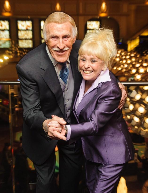 Sir Bruce Forsyth and Barbara Windsor at the 30 year reunion of the cast and crew of 'The Talk of the Town', at the Hippodrome Casion, in Leicester Square, central London.
The event reunited stars, dancers, musicians, staff and crew from the famous Londo