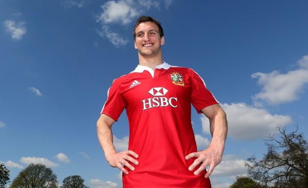 British & Irish Lions captain Sam Warburton during the squad announcement at the London Hilton Syon Park, Middlesex.
Picture date: Tuesday April 30, 2013. 