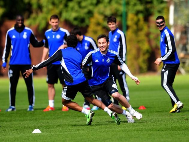 Chelsea's Frank Lampard during the training session at Cobham Training Ground, Stoke d'Abernon.
Picture date: Wednesday May 1, 2013. 