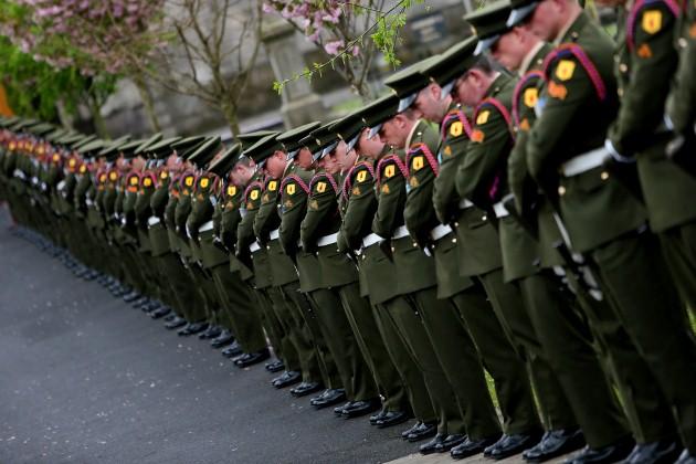 A Guard of Honour from the Irish Defence Forces at the State Ceremony for the 1916 Easter Rising.
Picture date: Wednesday May 8, 2013