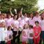 Jessica Vardy with her mum Dawn and her fundraising friends.