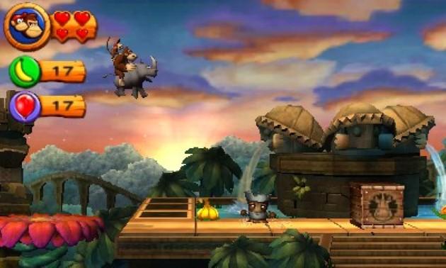 Screenshot from Donkey Kong Country Returns 3DS