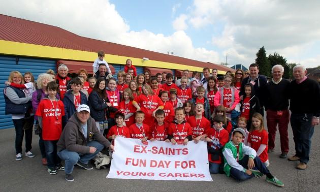 Ex-Saints Association take a group of young carers to Paulton's Park. May 25, 2013. The unauthorised downloading, editing, copying. or distribution of this image is strictly prohibited.