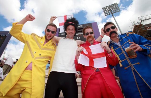 Pictures of fans from the England v New Zealand One Day International.