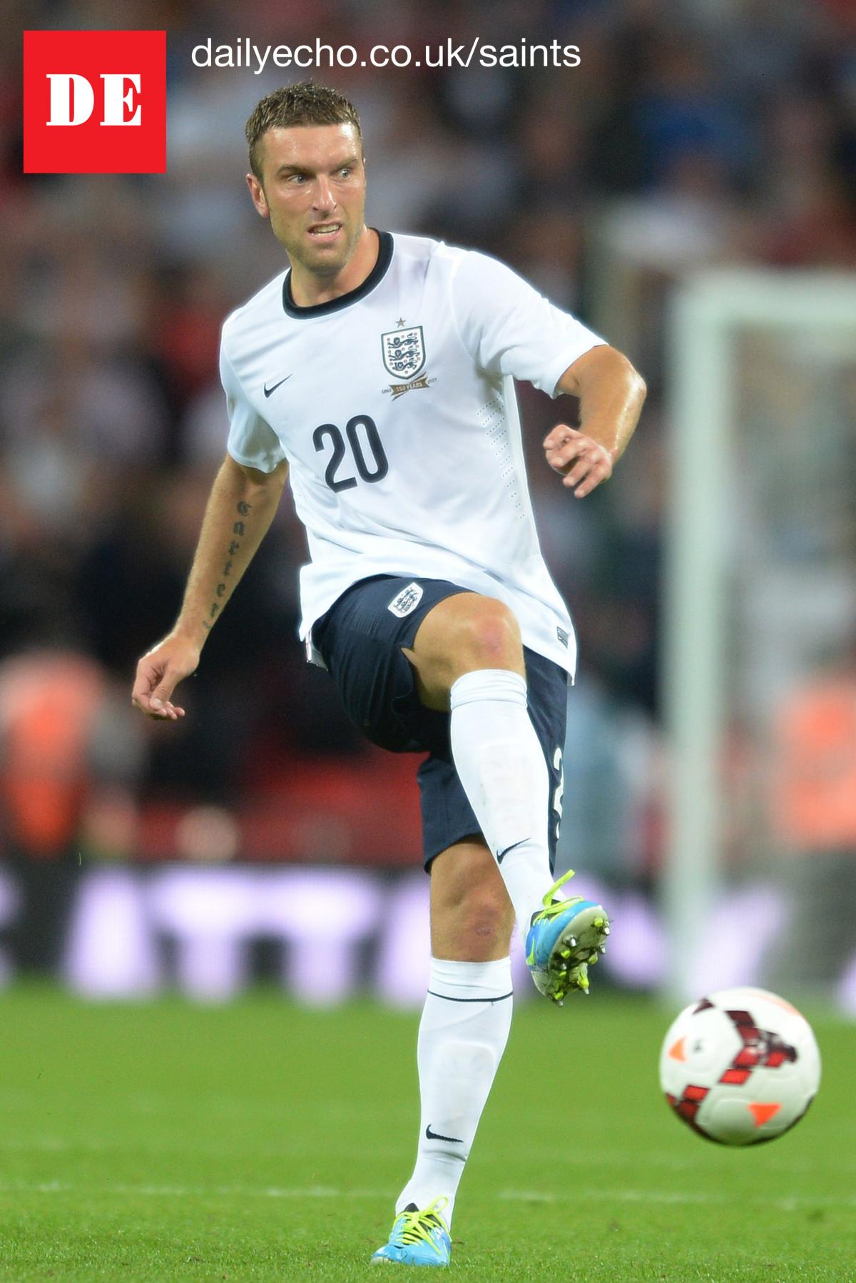 Rickie Lambert in action for England against Scotland