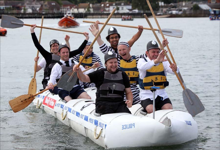Images from the annual Waterside Raft race in Hythe Marina.