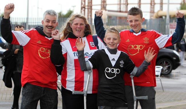 Images from the Saints Fun Day ahead of the Barclay's Premier League match between Saints and Fulham at St Mary's Stadium. The unauthorised downloading, editing, copying or distribution of this image is strictly prohibited,