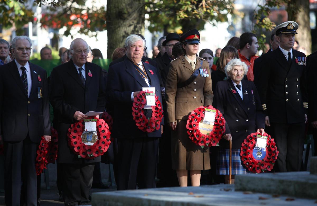 Pictures from the various remembrance services in the area - Southampton.