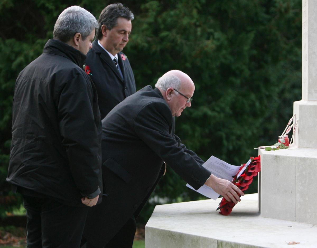 Pictures from the various remembrance services in the area - Netley.