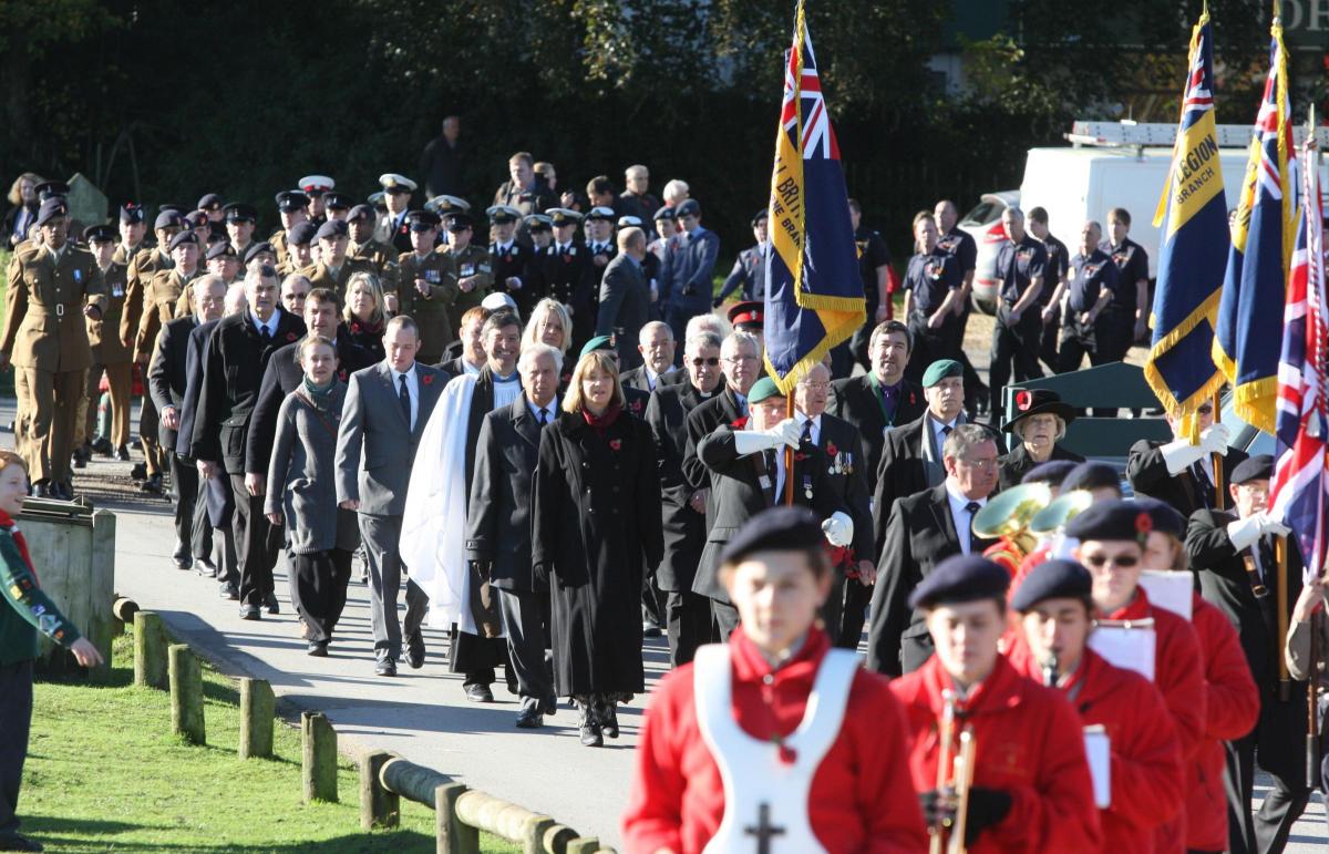 Pictures from the various remembrance services in the area - Winchester.