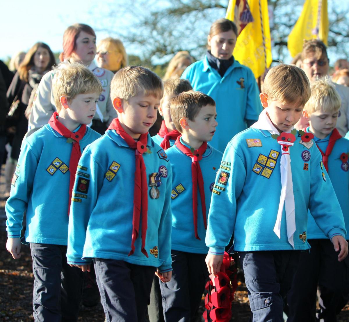 Pictures from the various remembrance services in the area - Copythorne.