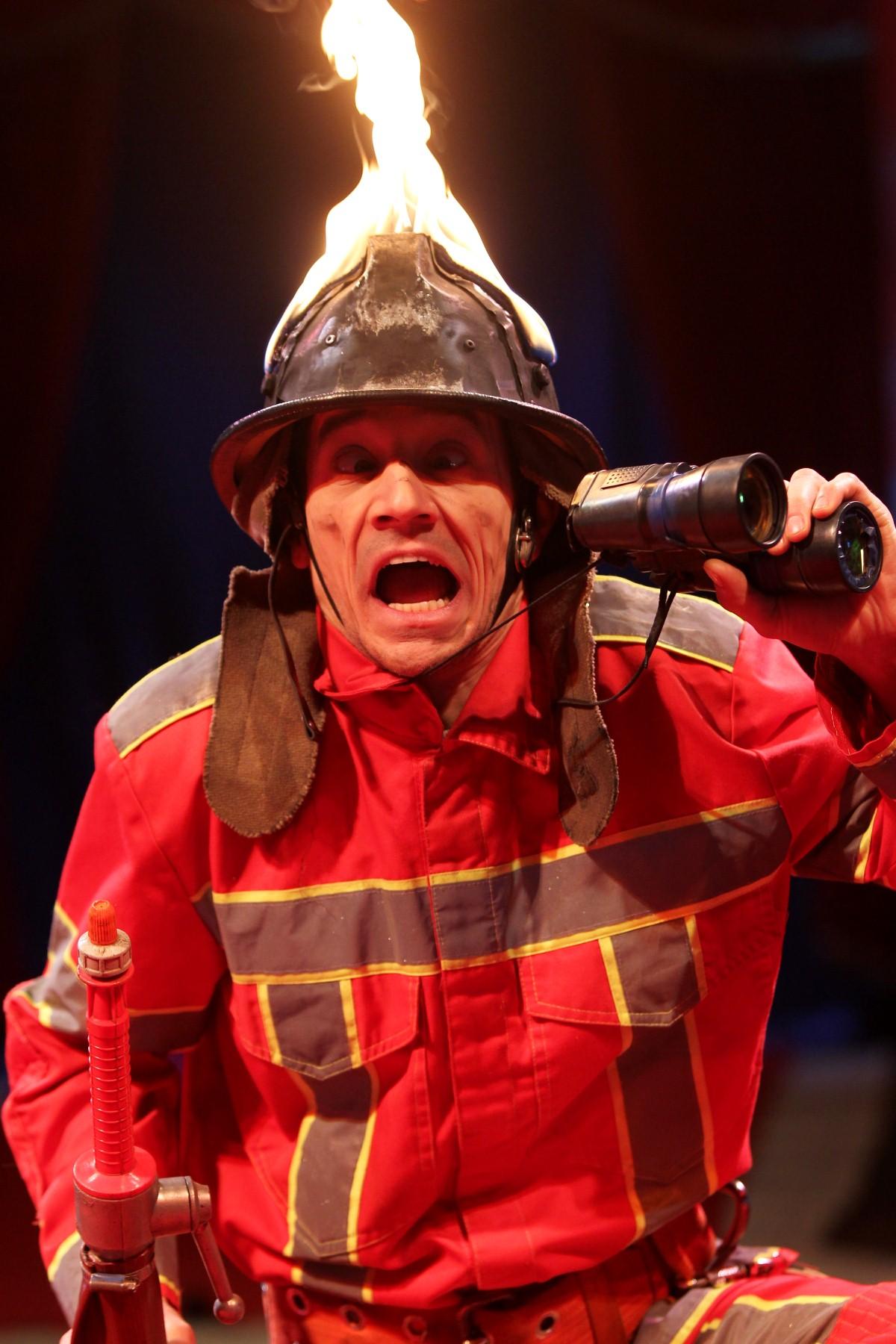 The Year in Pictures - 2013 -  Alex the Fireman at Billy Smart's circus, Mayflower Park. April 9, 2013.