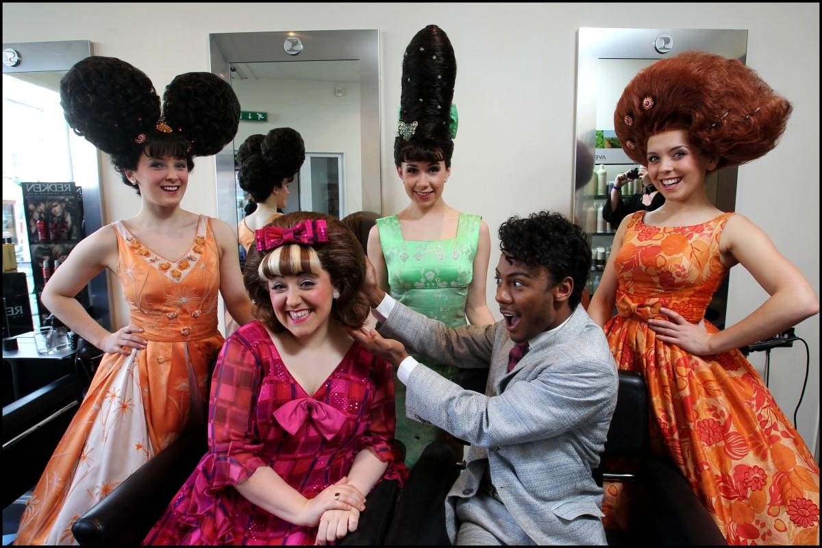 The Year in Pictures - 2013 - Hairspray stars at Cream Hair Design in Bedford Place, Southampton. April 12, 2013.