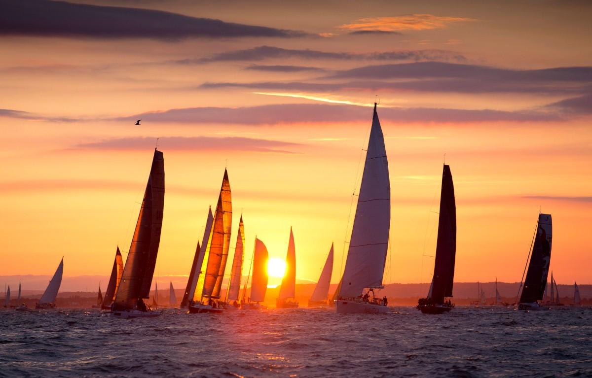 The Year in Pictures - 2013 - The start of the J.P. Morgan Asset Management Round the Island Race.