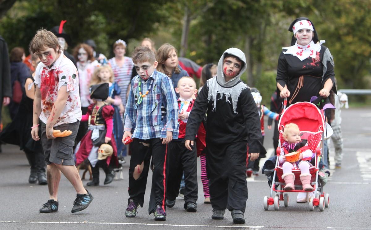 The Year in Pictures - 2013 - Titchfield Zombie Walk. October 26, 2013.