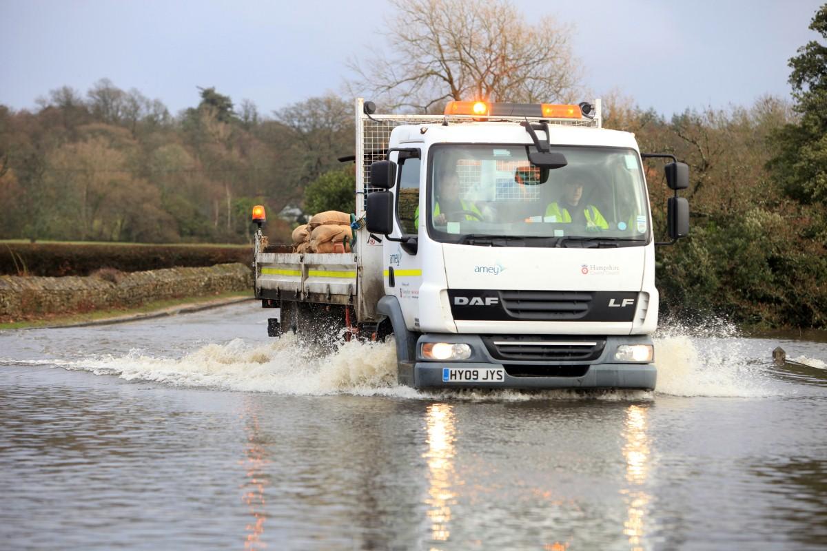 Pictures from the floods in January 2014 - Beaulieu
