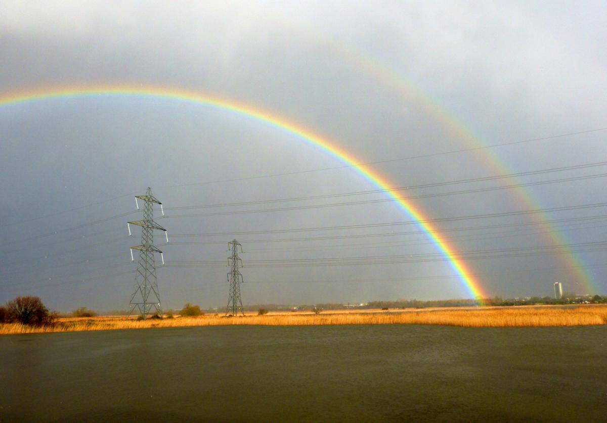 A double rainbow over the River Test, photographed by Daily Echo reader John Scamell. Caught on Camera for January 4, 2014.