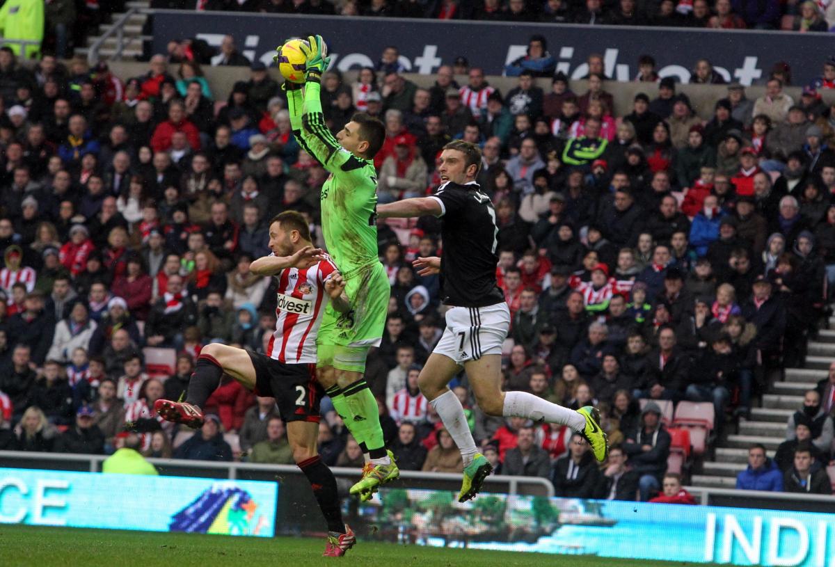 Picture from the Barclay's Premier League match between Sunderland and Saints at the Stadium of Light. The unauthorised downloading, editing, copying, or distribution of this image is strictly prohibited.