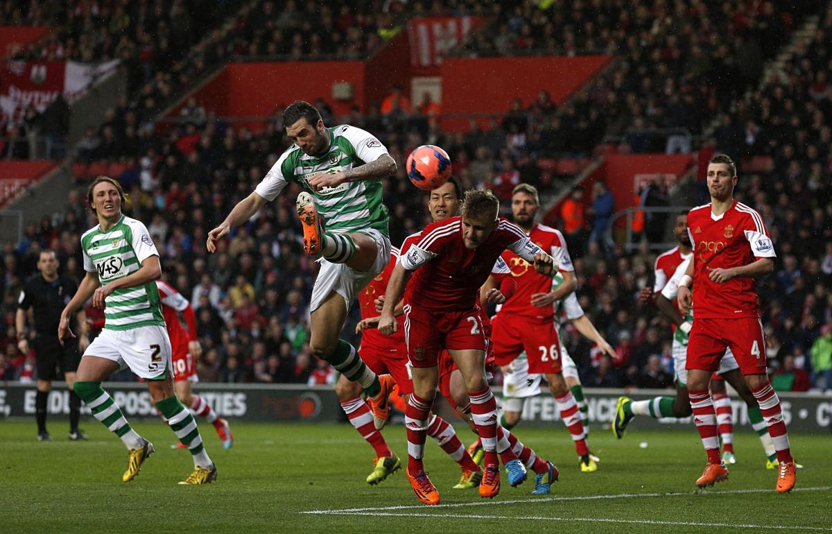 Saints v Yeovil in the FA Cup fourth round at St Mary's Stadium. The unauthorised downloading, editing, copying or distribution of this image is strictly prohibited.