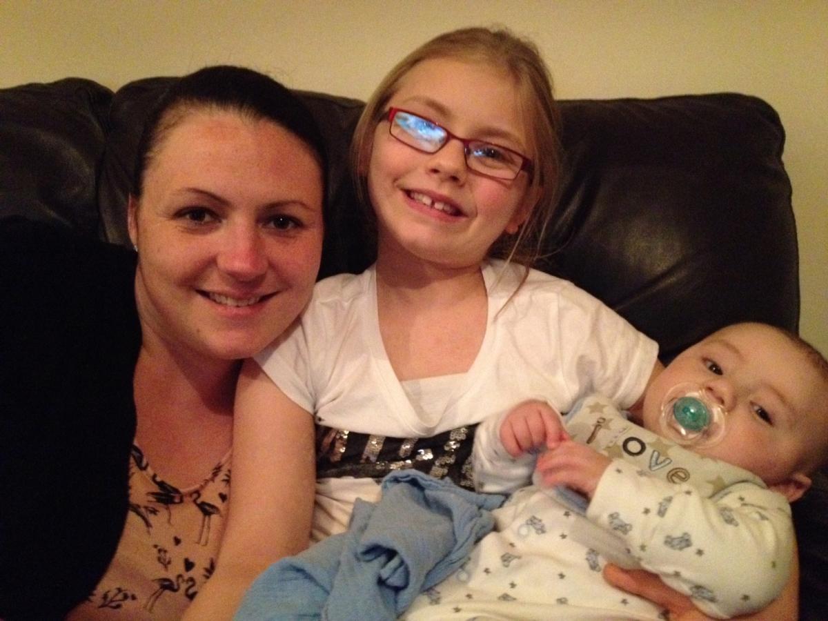 Chloe, Oliver and mummy Kerry