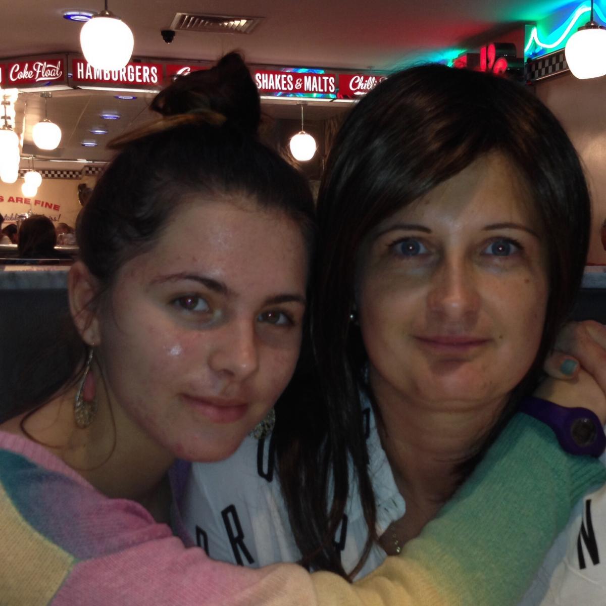 Kasia Grocholska and her mother